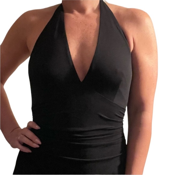 Jovani Halter Dress Black - Picture 4 of 5